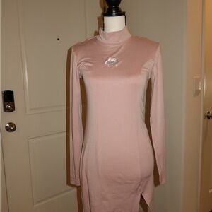 Nike Women's Soft Pink Long Sleeve Dress